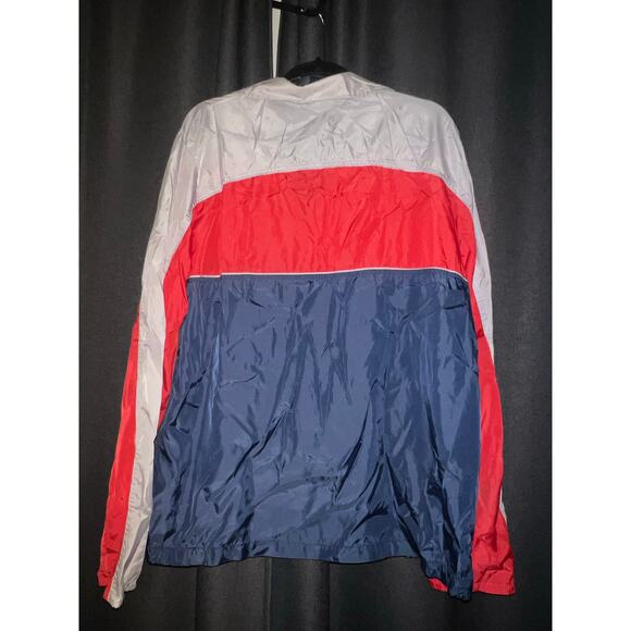 Vintage 80s Nike blue label colorblock lightweight windbreaker jacket L - Picture 2 of 3